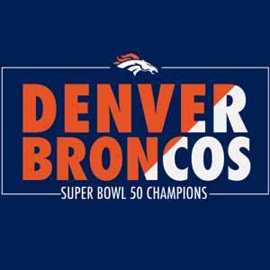 NFL Denver Broncos Super Bowl 50 Champions Bold Wii (Includes 1 Controller) Skin